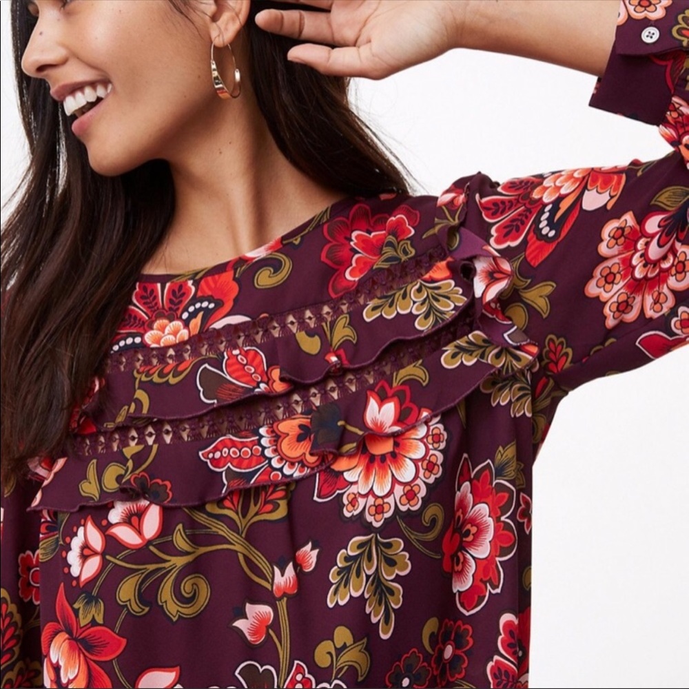 NWT Loft Floral Top